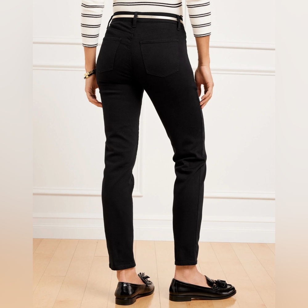 Talbots Black Ankle Straight-Leg Jeans - Picture 2 of 3